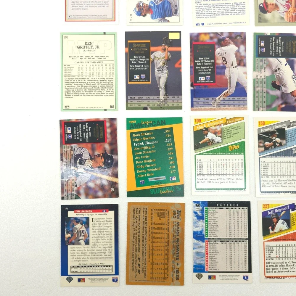 25 Card Baseball Star Lot Several Year Span All Pictured McGwire Ripken jr Ryan